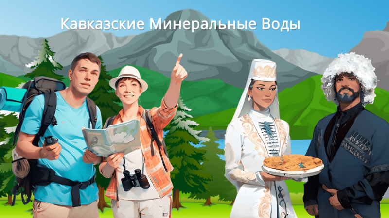 Кавказские Минеральные Воды — один из крупнейших курортных регионов России, расположенный на Северном Кавказе. Этот регион включает в себя ряд известных городов-курортов, каждый из которых славится своими минеральными источниками, лечебными грязями и живописной природой.<br /><br />Основные курорты региона:<br /><br /> Кисловодск — крупнейший бальнеологический курорт Кавказа, известный своими нарзанными ваннами и питьевыми источниками. Город окружён великолепными пейзажами и имеет развитую инфраструктуру для пеших прогулок и занятий спортом.<br /><br /> Пятигорск — город с разнообразием минеральных источников и лечебных факторов, включая сероводородные ванны и радоновые воды. Здесь также находится гора Машук, известная своей исторической значимостью и красотой природы.<br /><br /> Железноводск — небольшой уютный городок с множеством минеральных источников, используемых для лечения органов пищеварения и обмена веществ. Железноводск привлекает туристов своей спокойной атмосферой и красивой природой.<br /><br /> Ессентуки — знаменит своими уникальными минеральными водами, такими как Ессентуки №4 и №17, широко используемыми для лечения заболеваний желудочно-кишечного тракта.<br /><br />Лечебные факторы:<br /><br />Минеральные воды: используются для питьевого лечения, ванн и ингаляций.<br />Лечебные грязи: применяются для грязелечения и обертываний.<br />Климатические условия: благоприятствуют лечению различных заболеваний дыхательной системы и сердечно-сосудистой системы.<br /><br />Инфраструктура:<br /><br />Курорты Кавказских Минеральных Вод предлагают широкий спектр услуг, включая санатории, пансионаты, гостиницы различного уровня комфорта, рестораны, кафе и развлекательные заведения. Для любителей активного отдыха предусмотрены маршруты для пешего туризма, конных прогулок и велоспорта.<br /><br />Таким образом, Кавказские Минеральные Воды являются идеальным местом для тех, кто хочет поправить здоровье, отдохнуть и насладиться красотами природы.